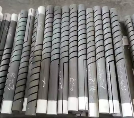 1500~1625°C Doppia spirale Sic Elemento Alta resistenza alle temperature Carburo di silicio Elemento di riscaldamento per forno