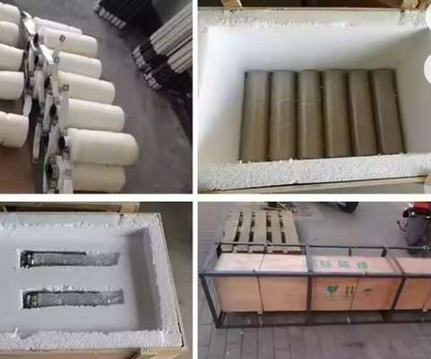 1500~1625°C Doppia spirale Sic Elemento Alta resistenza alle temperature Carburo di silicio Elemento di riscaldamento per forno
