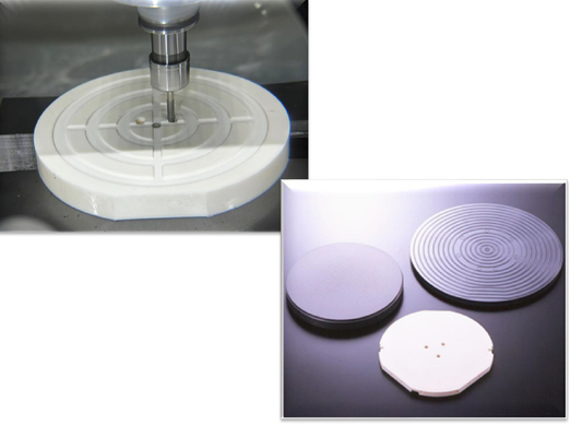 Parti ceramiche di precisione Wafer Chuck semiconduttore
