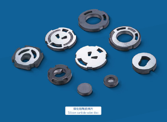Disco di valvola per acqua in ceramica industriale versatile Alta durezza resistenza all'usura