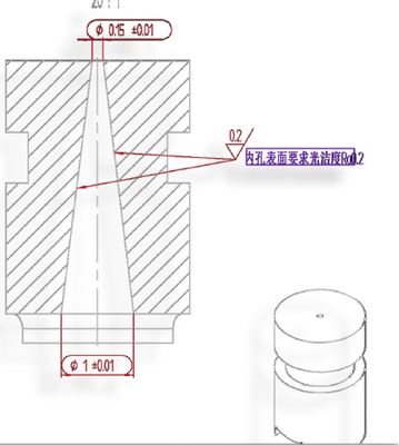 Tenditore in ceramica di zirconia per filo d'oro per semiconduttori