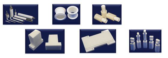 Parti di ceramica di precisione per applicazioni industriali