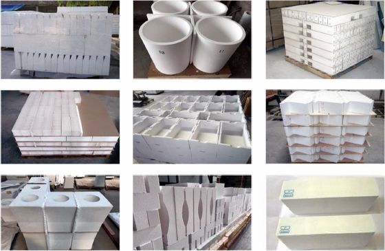 Parti in ceramica di corindono di alta purezza per forni industriali