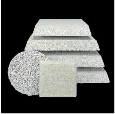 Porosità ceramica del filtro 80-90% dalla schiuma dell'allumina quadrata rotonda della fonderia