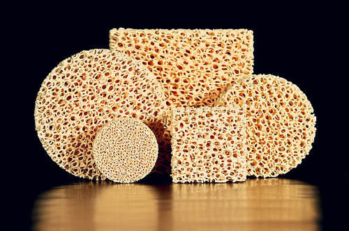 FILTRI CERAMICI DALLA SCHIUMA DI BIOSSIDO DI ZIRCONIO PER FILTRAZIONE DI GHISA E DELLE LEGHE NON FERROSE