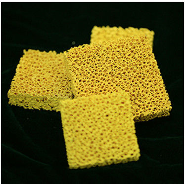 FILTRI CERAMICI DALLA SCHIUMA DI BIOSSIDO DI ZIRCONIO PER FILTRAZIONE DI GHISA E DELLE LEGHE NON FERROSE