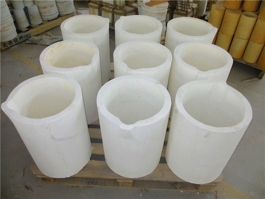 Crogiolo per fusione della grafite ceramica refrattaria bianca dei crogioli per l'essiccamento della combustione