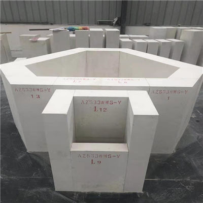 mattoni della silice AZS di biossido di zirconio dell'allumina 3.1g/Cm3 per le fornaci di vetro