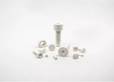 TESTA CAPA DELLA PENTOLA DI ESAGONO CERAMICO DELLE VITI AL2O3, FISSANTESI NEGLI AMBIENTI DURI DOVE I MATERIALI DI PLASTICA E D'ACCIAIO VERREBBERO A MANCARE
