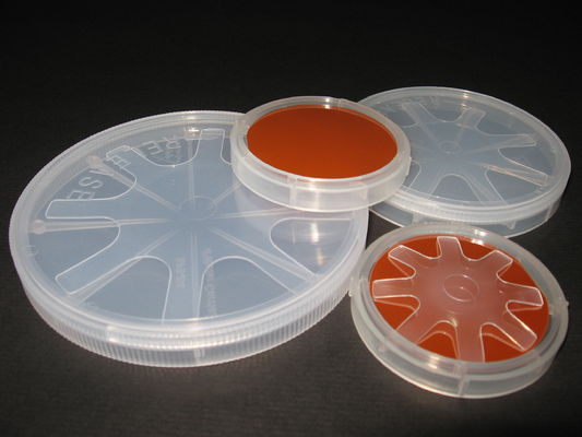 Parti ceramiche tecniche verniciate N.B.: conduttive del wafer SrTiO3 un diametro 25Mm da 5 x 5 millimetri