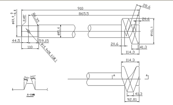 Mescolatori di biossido di zirconio e punterie per produzione di vetro, mattonelle refrattarie copertura del mescolatore/del mescolatore