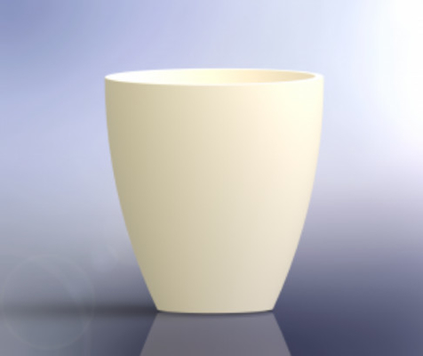 Crogioli dell'allumina induriti biossido di zirconio ZTA per la sinterizzazione dentaria di ripristini di biossido di zirconio